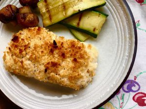 baked fish on plate