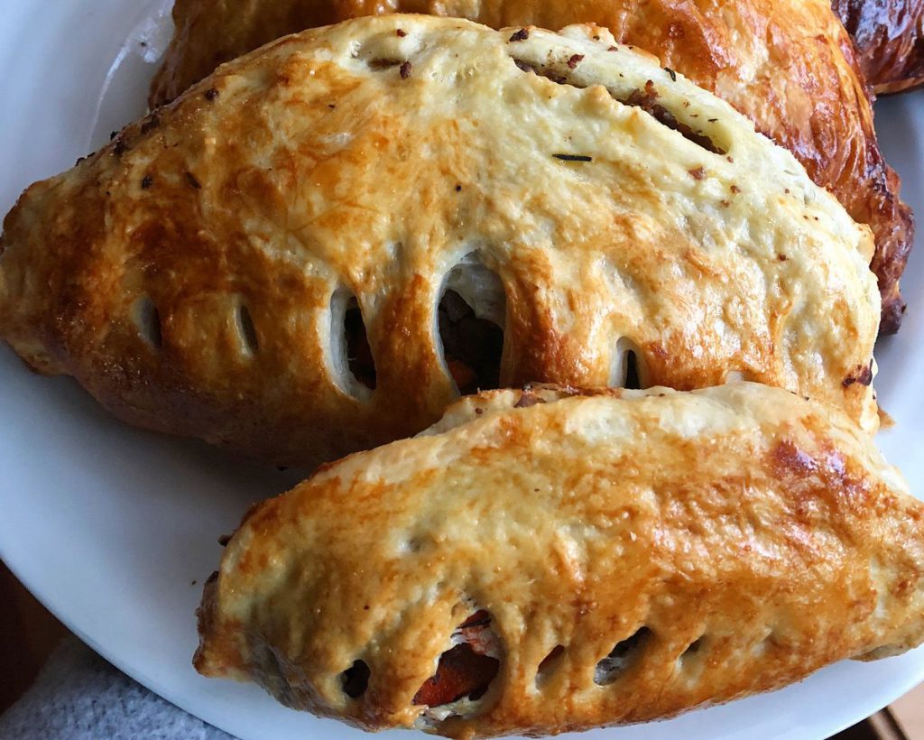 pasties on a plate